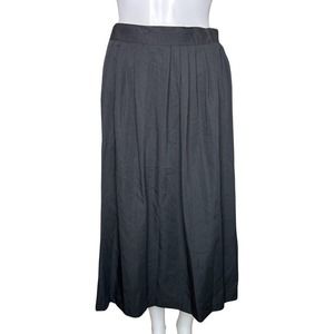 Radcliffe Skirt Womens 12 Black Midi‎ Casual Office Modest Neutral Minimalist